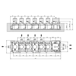 Скрытая часть термостатического смесителя Gessi HI-FI 63017.031